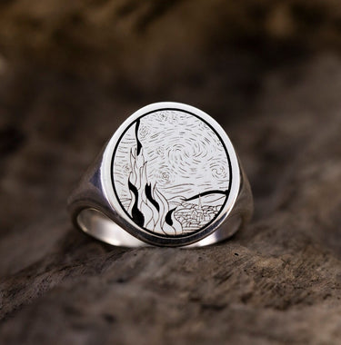 The Starry Night Ring